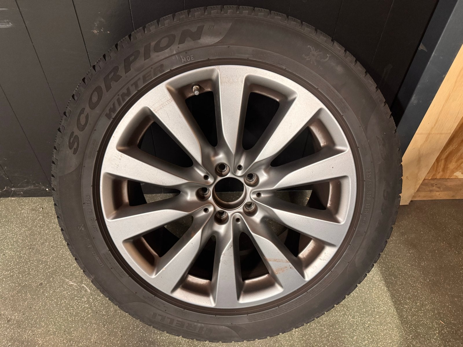 235/55 R19 Mercedes GLC velgen, Auto-onderdelen, Banden en Velgen, Gebruikt, Banden en Velgen, Winterbanden, 235 mm