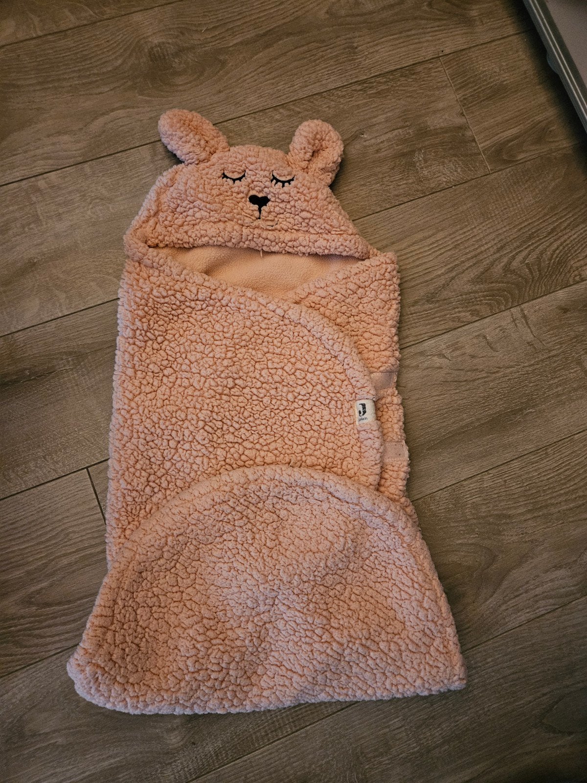 Jollein Roze Teddy Wikkeldeken met Oortjes, Jollein, Ophalen of Verzenden, Roze, Deken