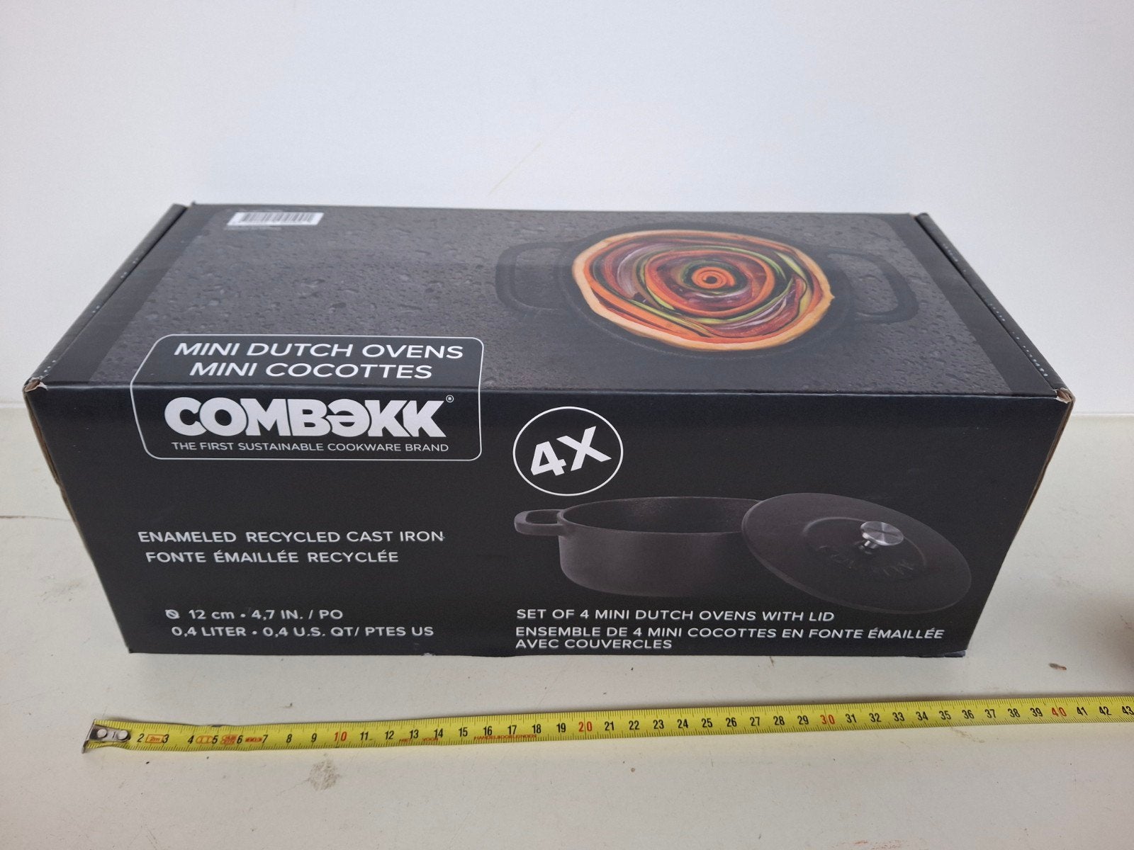 COMBEKK set van 4 Mini Dutch Ovens, Nieuw, Ophalen of Verzenden, Niet gespecificeerd op verpakking, Niet gespecificeerd op verpakking