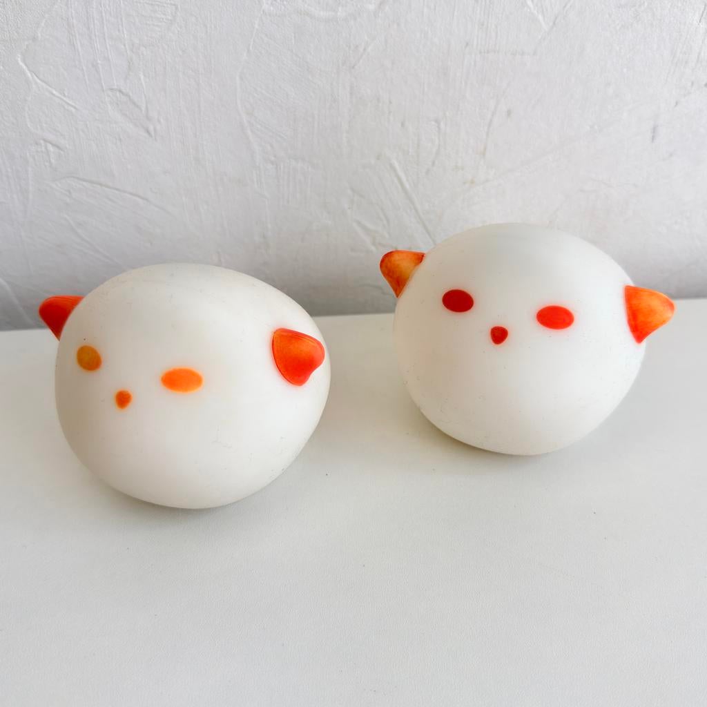 2x Oranje Vintage IKEA Spöka Lampjes M0801, Vintage, Ophalen of Verzenden, X, J
