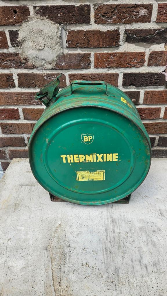 BP thermixine olieblik jaren 50/60, Ophalen of Verzenden, Gebruikt