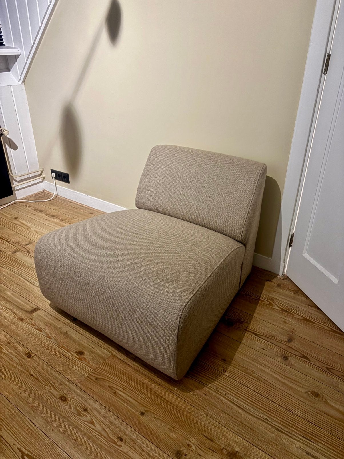 Karwei Fauteuil Yana - Beige, Huis en Inrichting, Ophalen, Zo goed als nieuw, 75 tot 100 cm