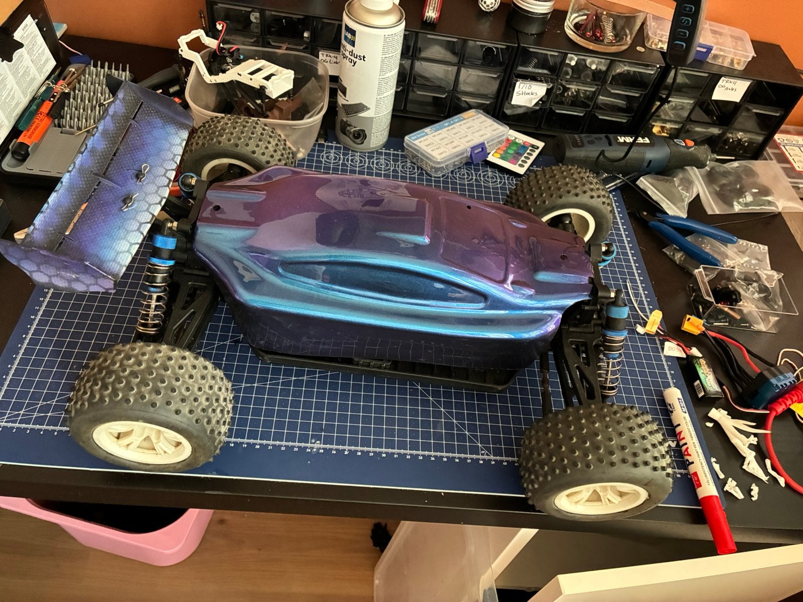 H-King Rattler 1/8 opknapper, Gebruikt, Auto offroad, Schaal 1:8, Ophalen