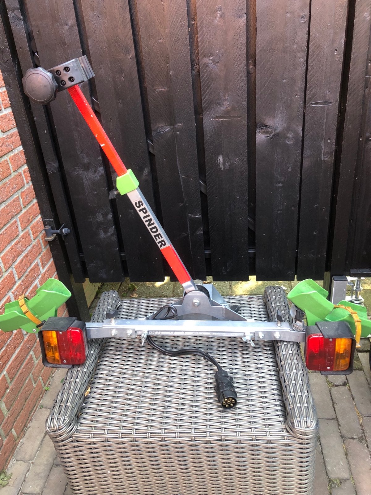 Handige compacte Spinder Trekhaak/Fietsendrager voor 1 fiets, Auto diversen, Fietsendragers, Gebruikt, Brede banden, Ophalen of Verzenden