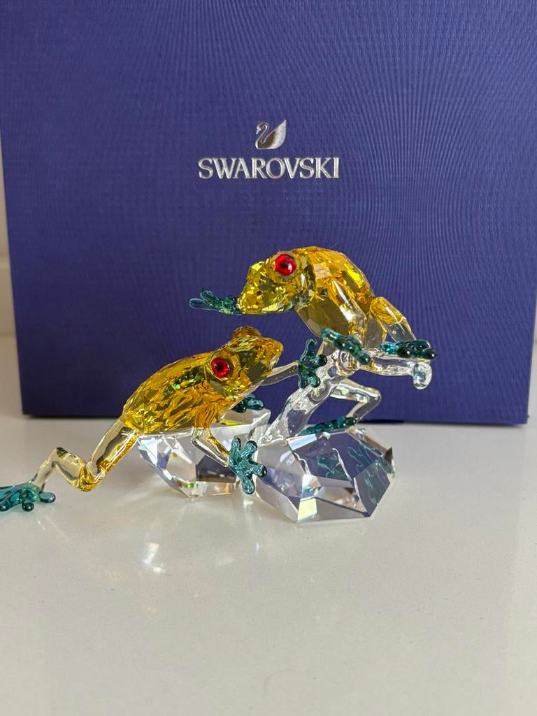Swarovski kikkers, Ophalen of Verzenden, Zo goed als nieuw, Figuurtje