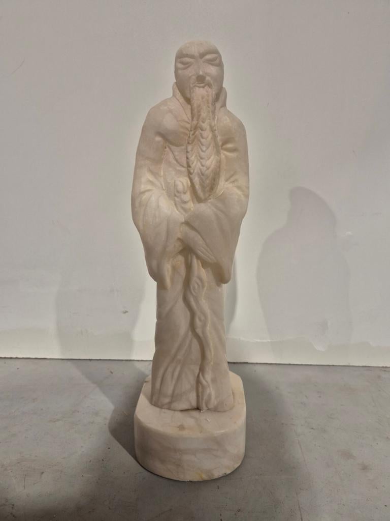 Shouxing albast chinees beeld 48 cm hoog, Antiek en Kunst, Ophalen of Verzenden