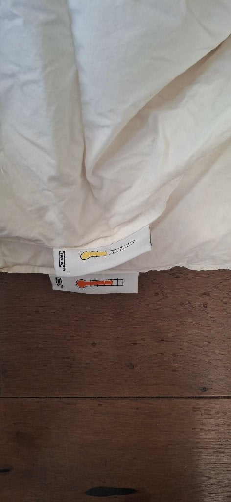 All seasons duvet IKEA 240x220 cm, Ophalen, Gebruikt, Wit, Tweepersoons