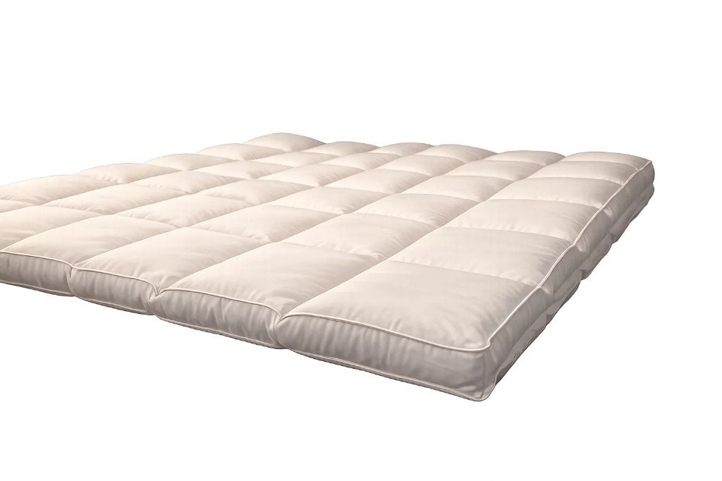heerlijk super zacht fluffy dons opleg matras ducky dons, Ophalen of Verzenden, Nieuw, Eenpersoons