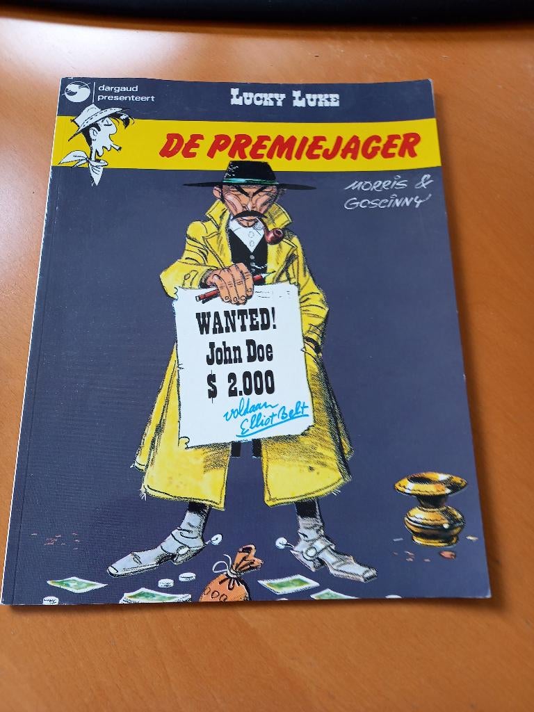 Stripboek Lucky Luke De premiejager., Eén stripboek, Ophalen of Verzenden, Gelezen