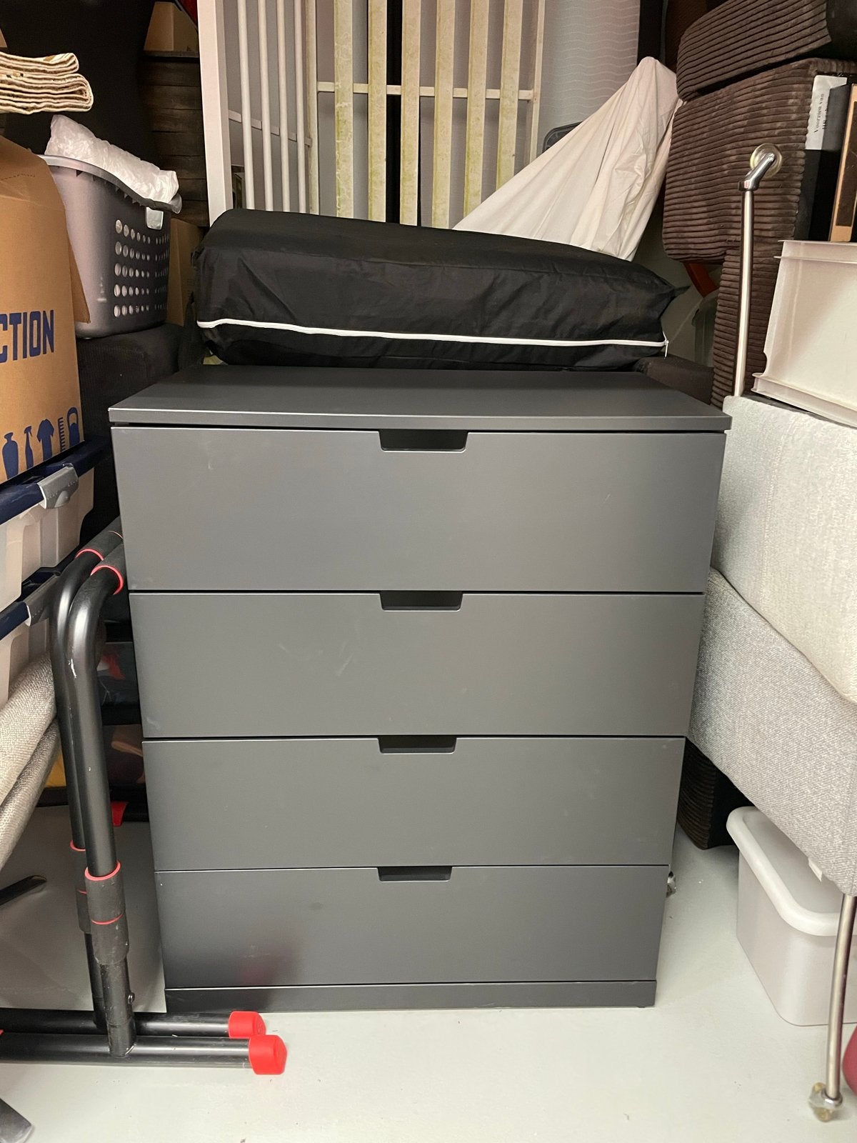 IKEA ladekast antraciet - Praktisch en stijlvol, Ophalen, Gebruikt, 100 tot 150 cm, 50 tot 100 cm