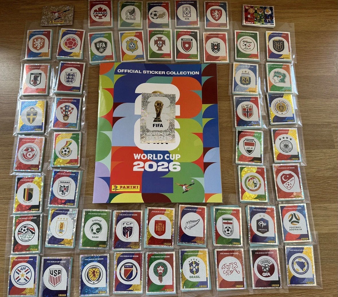 Panini WK 2026 Complete Set (980 stickers) + Leeg Album, Ophalen of Verzenden, Nieuw, Buitenlandse clubs, Poster, Plaatje of Sticker