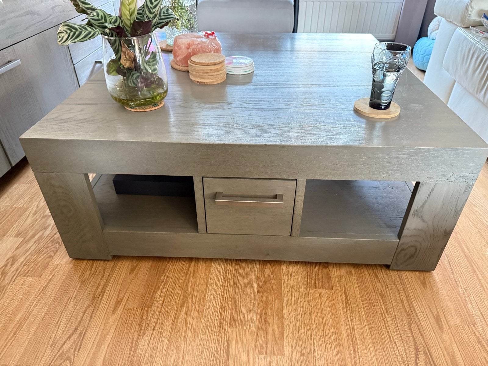 Salontafel 100x100 cm met lade
