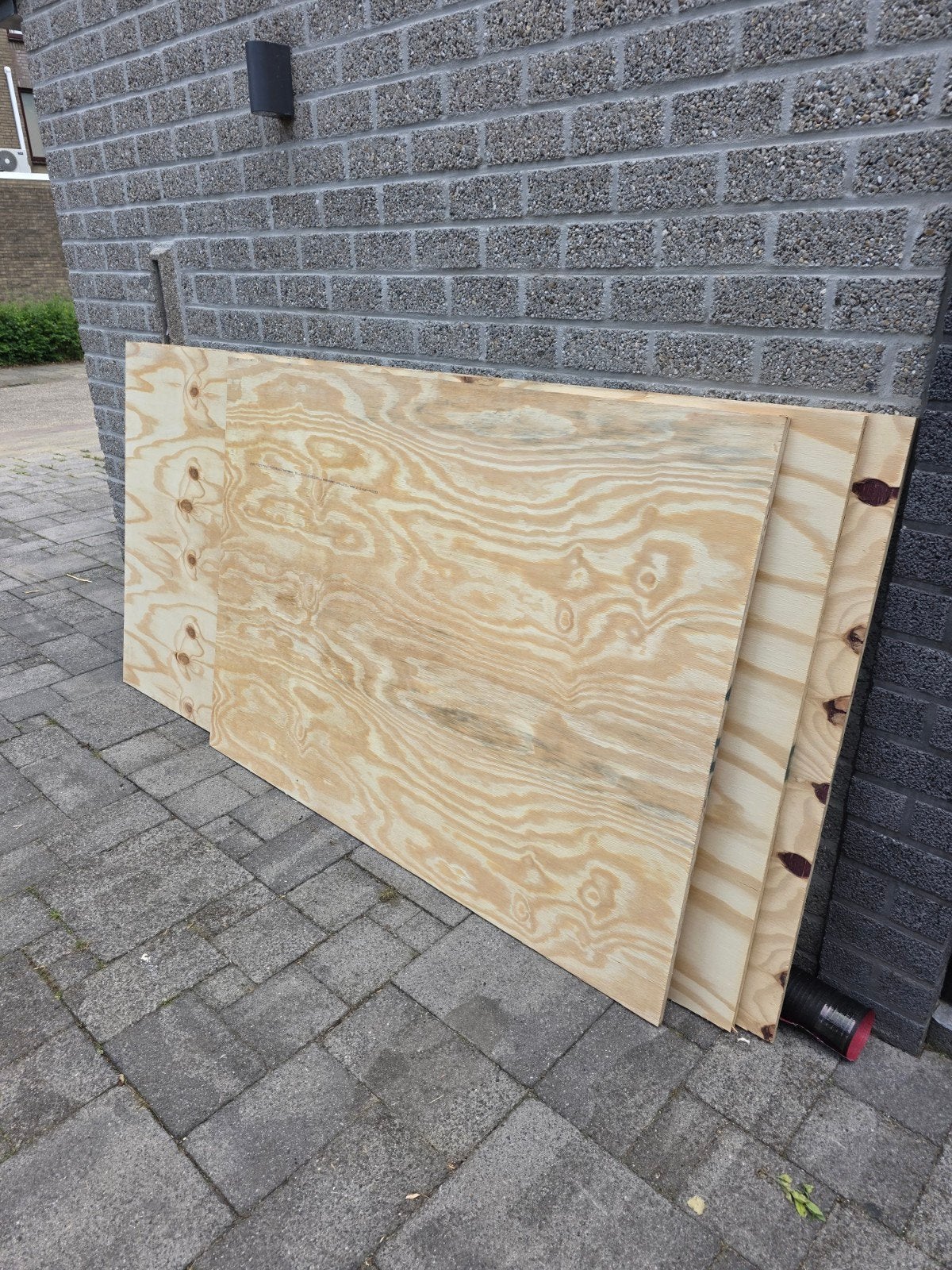 2 Underlayment platen 18mm + groot stuk 200cm, Doe-het-zelf en Verbouw, Hout en Planken, Ophalen of Verzenden