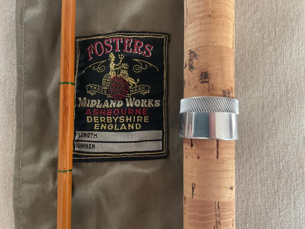 Foster's of Ashbourne splitcane spinhengel "The Ideal" ongeb, Watersport en Boten, Ophalen of Verzenden, Nieuw, Werphengel