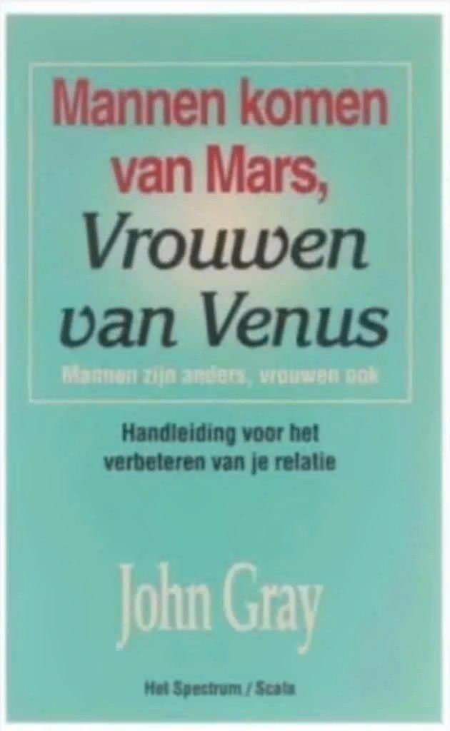 Mannen Komen Van Mars, Vrouwen Van Venus (John Gray), Boeken, Ophalen of Verzenden, Zo goed als nieuw