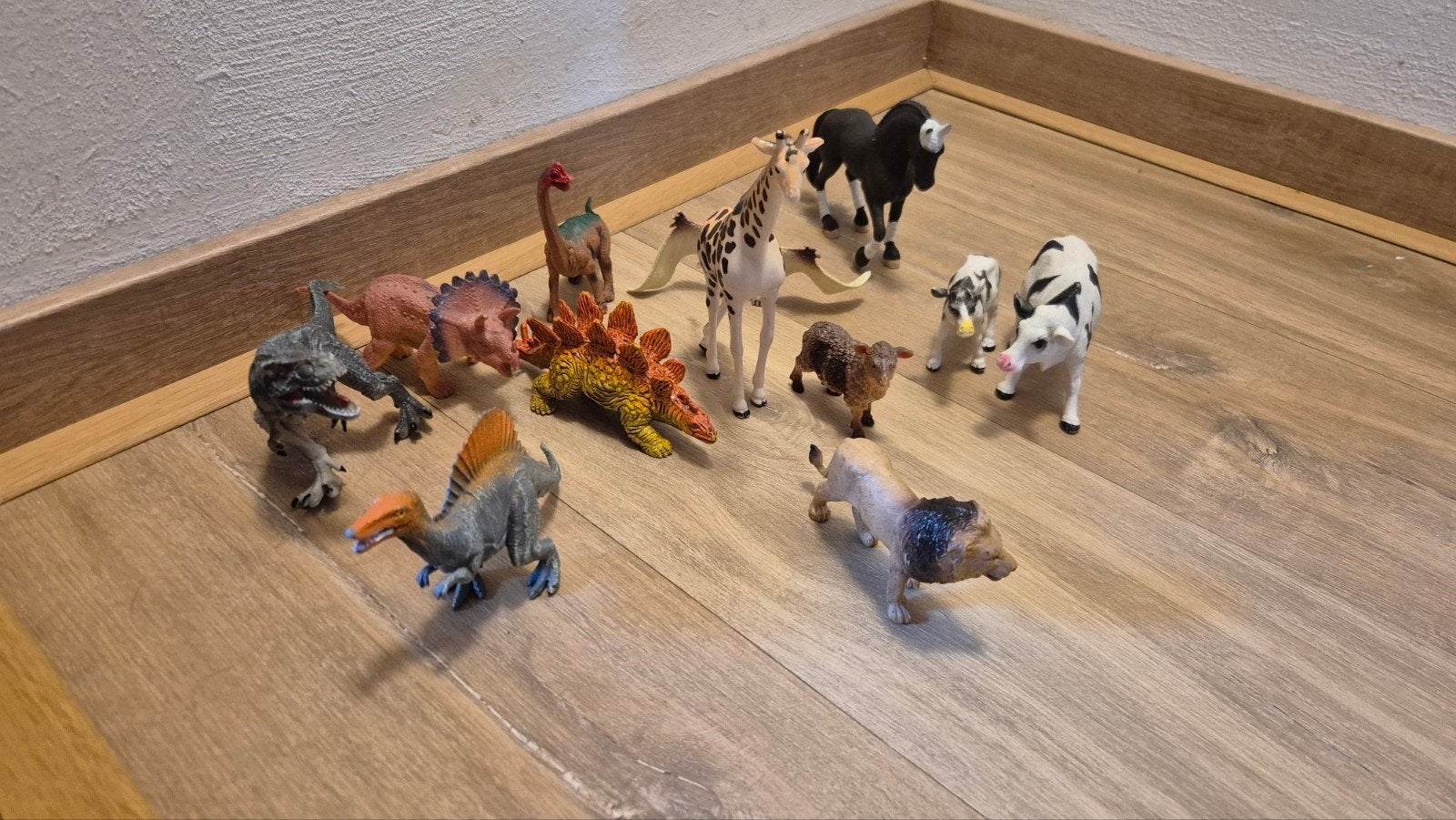 Dieren en dinosaurussen speelgoedfiguren set, Ophalen of Verzenden, Gebruikt, Jongen of Meisje