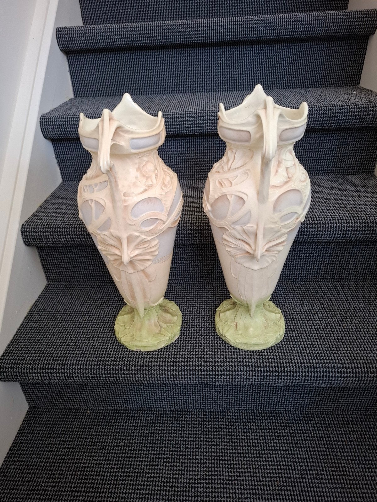 Prachtige Art Nouveau Vazen - Gemerkt 4698B, Antiek en Kunst, Ophalen