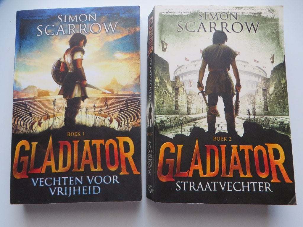 Twee boeken uit de Gladiator-reeks, Gelezen, Verzenden, Fictie, Simon Scarrow