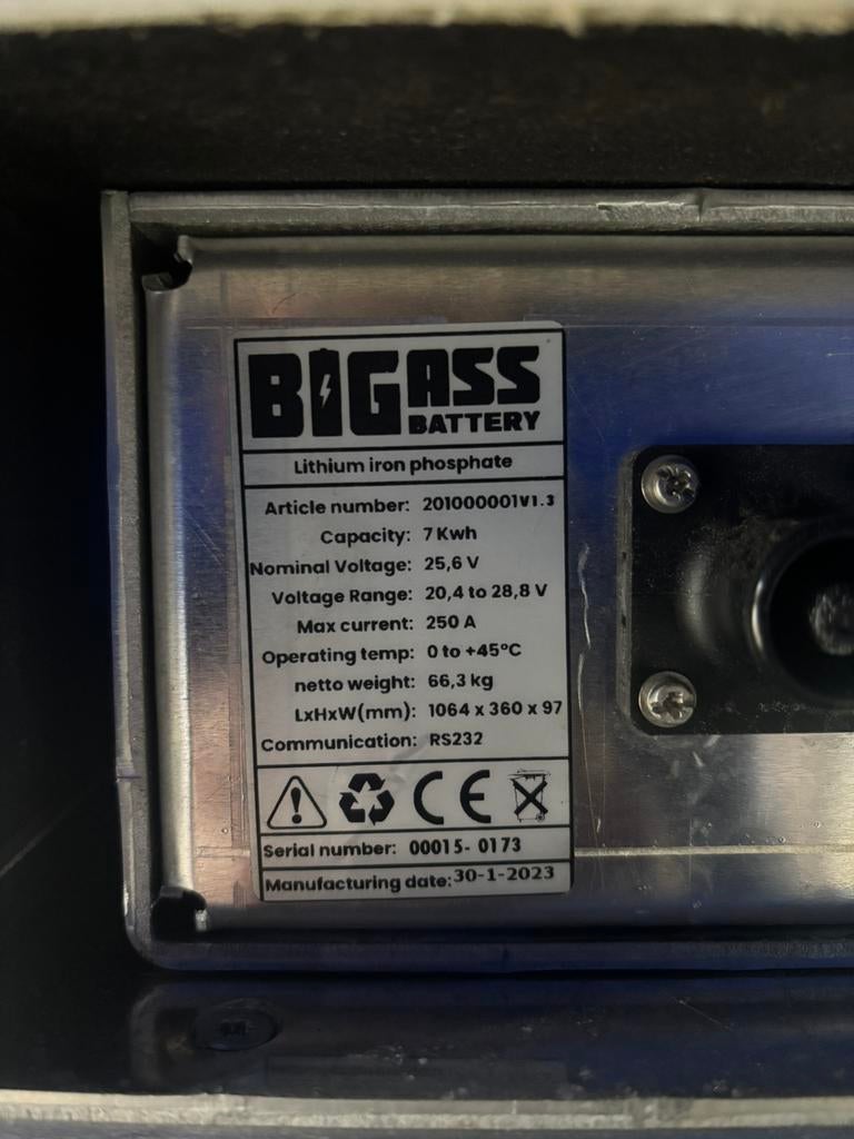 48kWh LiFePO4 thuisbatterij (24V), Ophalen, Zo goed als nieuw, Overige typen