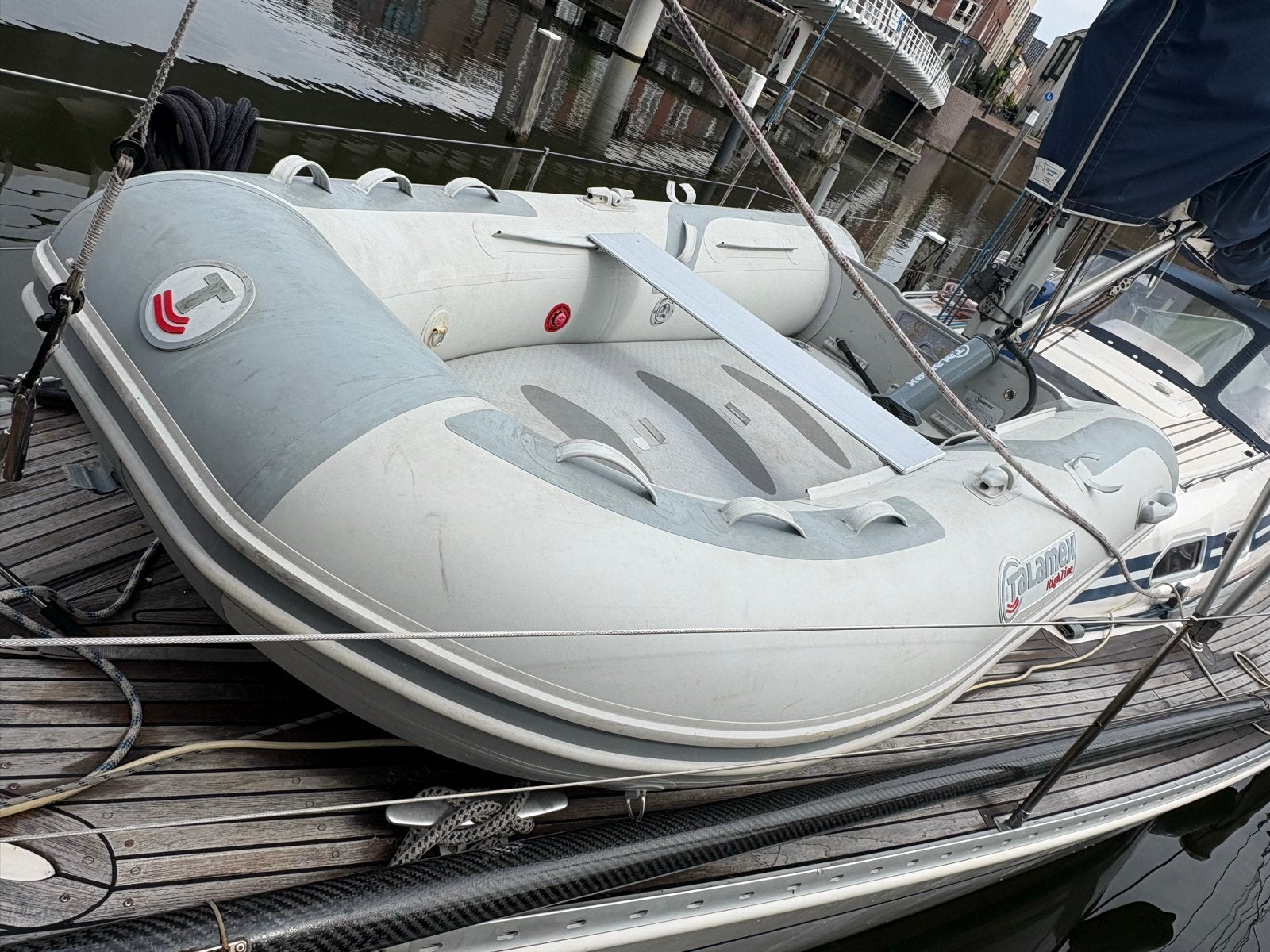Talamex Highline HLA300 airdeck, Watersport en Boten, Rubberboten, Ophalen, Airdeck, Gebruikt, Peddels
