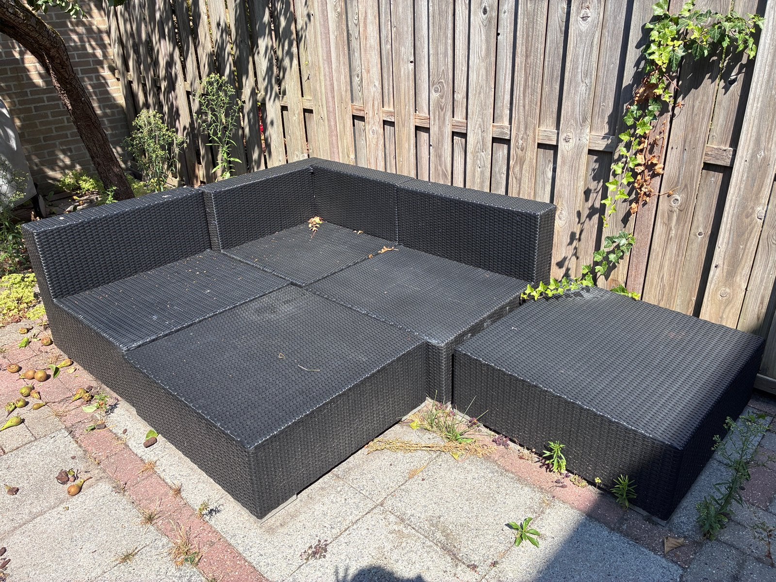 Loungeset (zonder kussens), Ophalen, Gebruikt, Kunststof