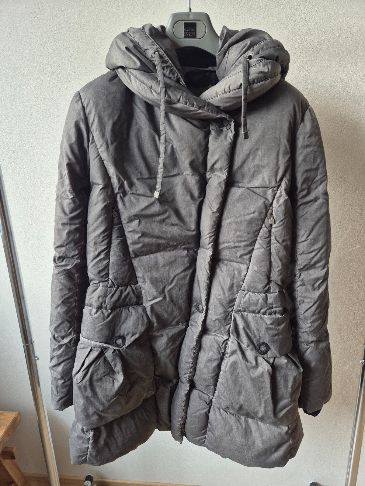 Marithe en François Girbaud maat 42 fietsjas winterjas grijs, Kleding | Dames, Jassen | Winter, Maat 42/44 (L), Ophalen of Verzenden