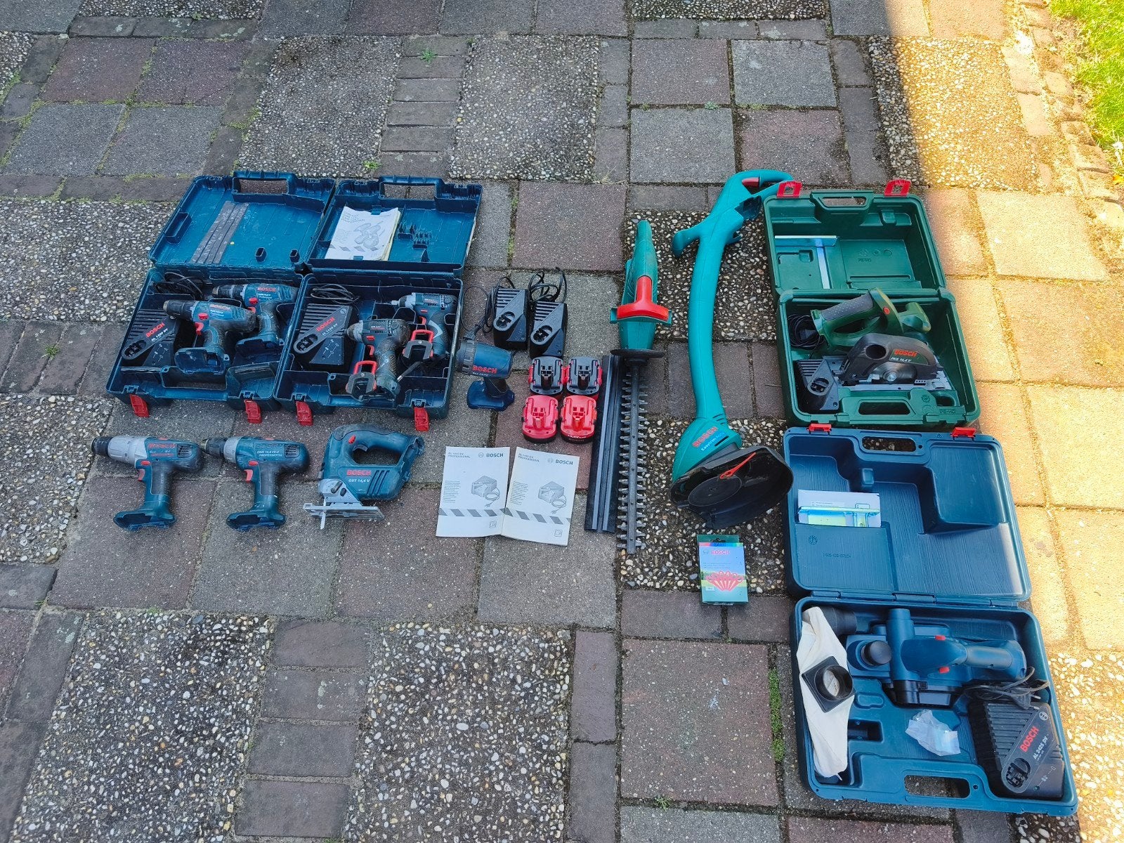 Grote Bosch 14.4V Professional Accu Gereedschap Set, Ophalen, Gebruikt, Minder dan 400 watt, Overige typen