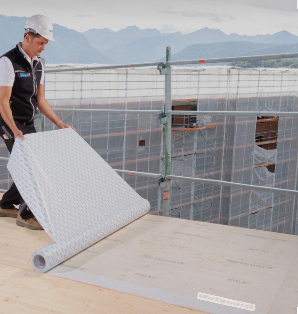 Te koop siga wetguard, Doe-het-zelf en Verbouw, Dakpannen en Dakbedekking, Ophalen, Steen of Klei, Zwart, 15 m² of meer
