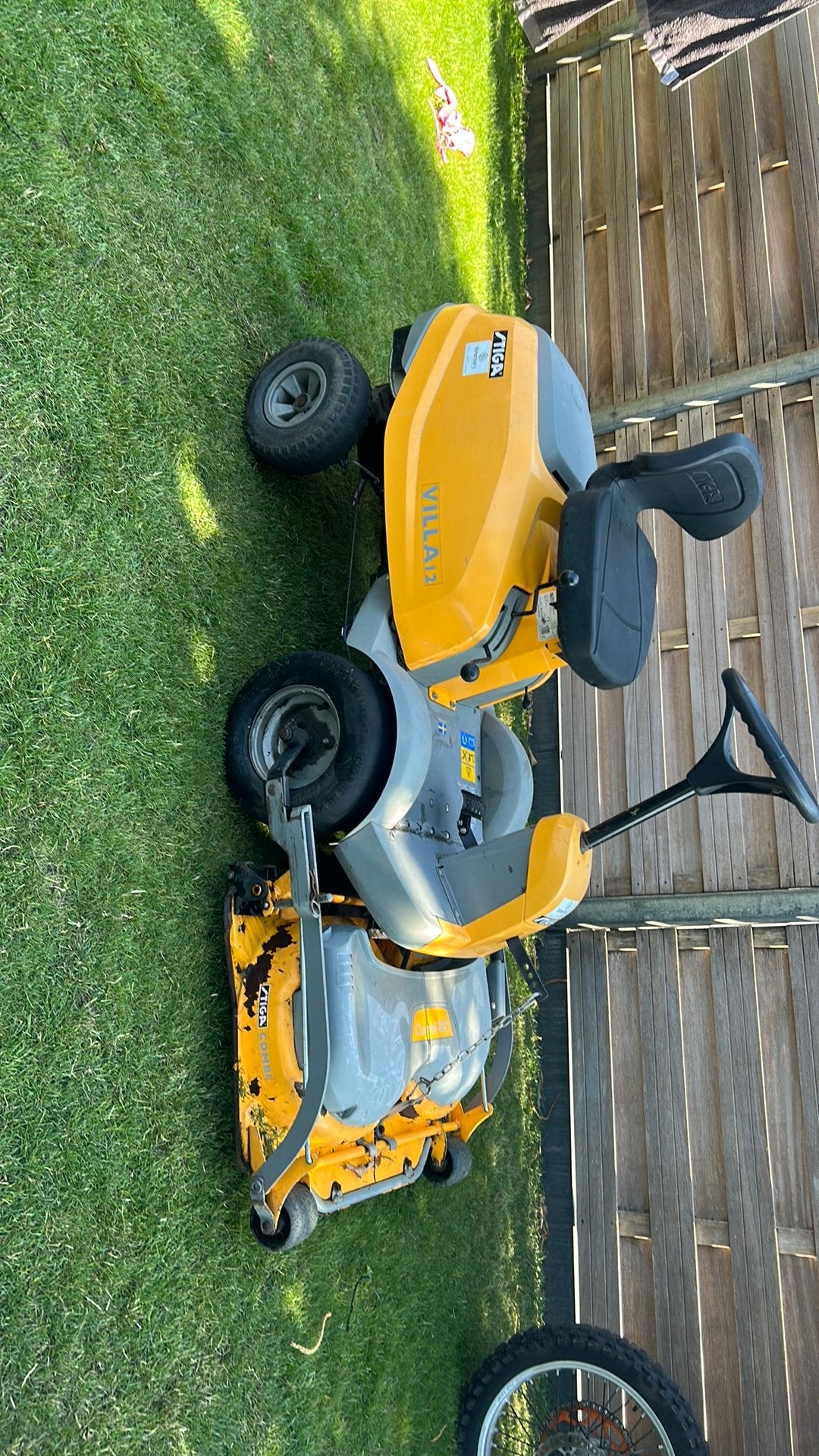 Goedwerkende stiga villa, Ophalen, Gebruikt, Elektrische starter, 90 tot 120 cm