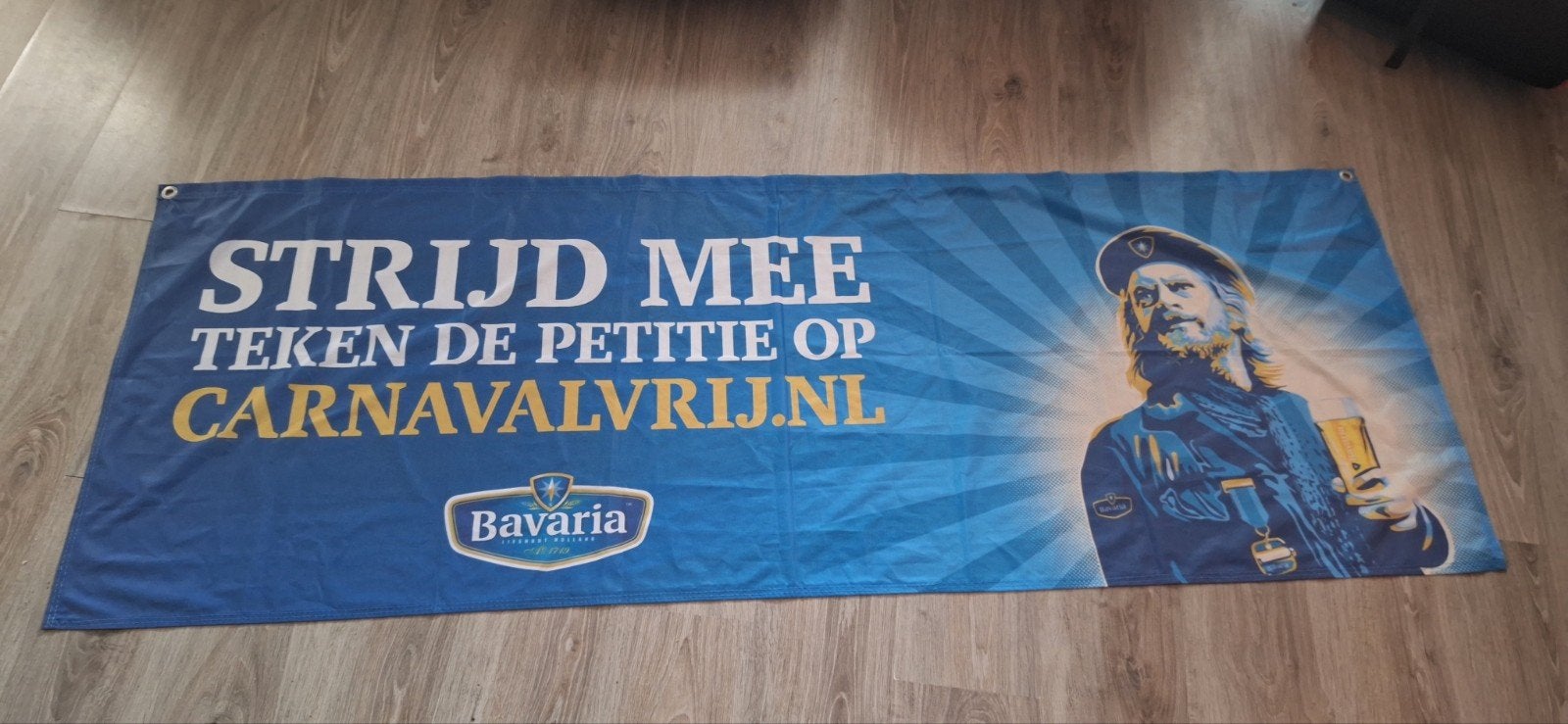 bavaria spandoek 73x200 cm (20826), Verzamelen, Biermerken, Ophalen of Verzenden, Zo goed als nieuw, Bavaria