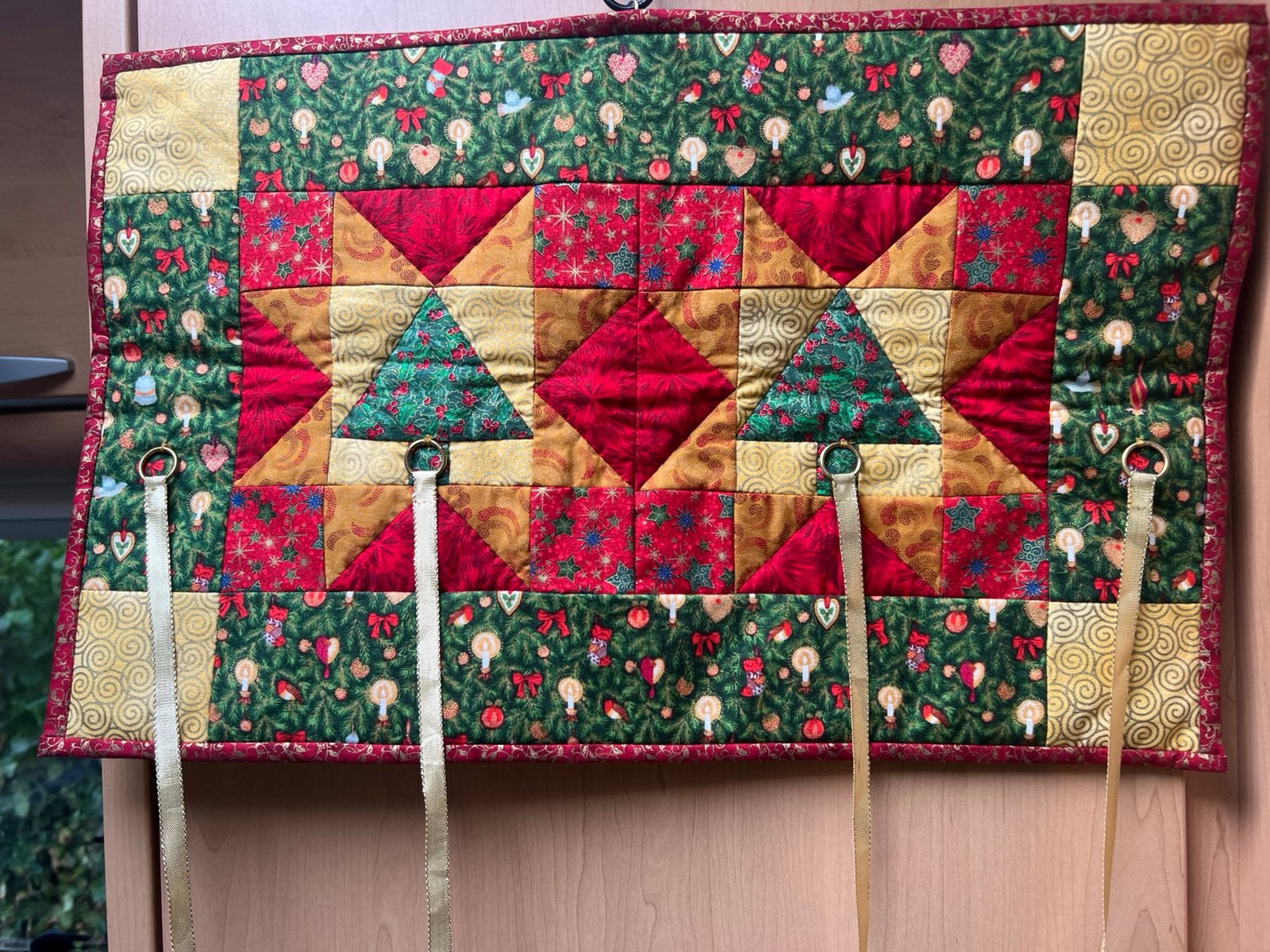 PATCHWORK KERST ( kerstkaarten ophangen ), Ophalen of Verzenden