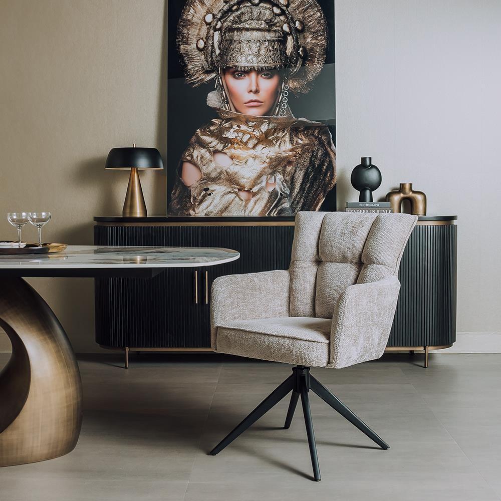 *ACTIE* Mooie Draaibare Eetkamerstoel Bardi €189 NU €170 (5), Draaibare eetkamerstoel stoel stoelen gratis bezorging, Overige kleuren