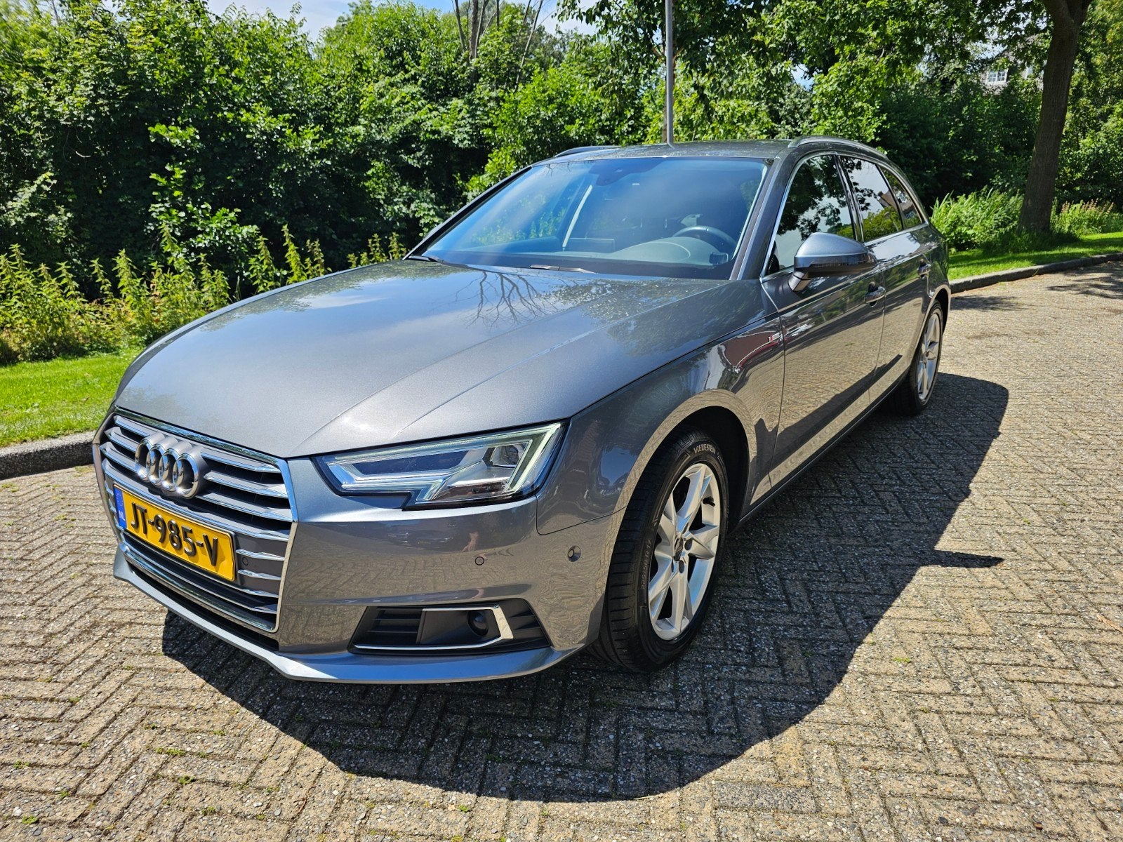 Audi A4 1.4 Tfsi 150pk S Tronic 2016 Trekhaak Grijs Metallic, 4 cilinders, A4, Origineel Nederlands, Particulier