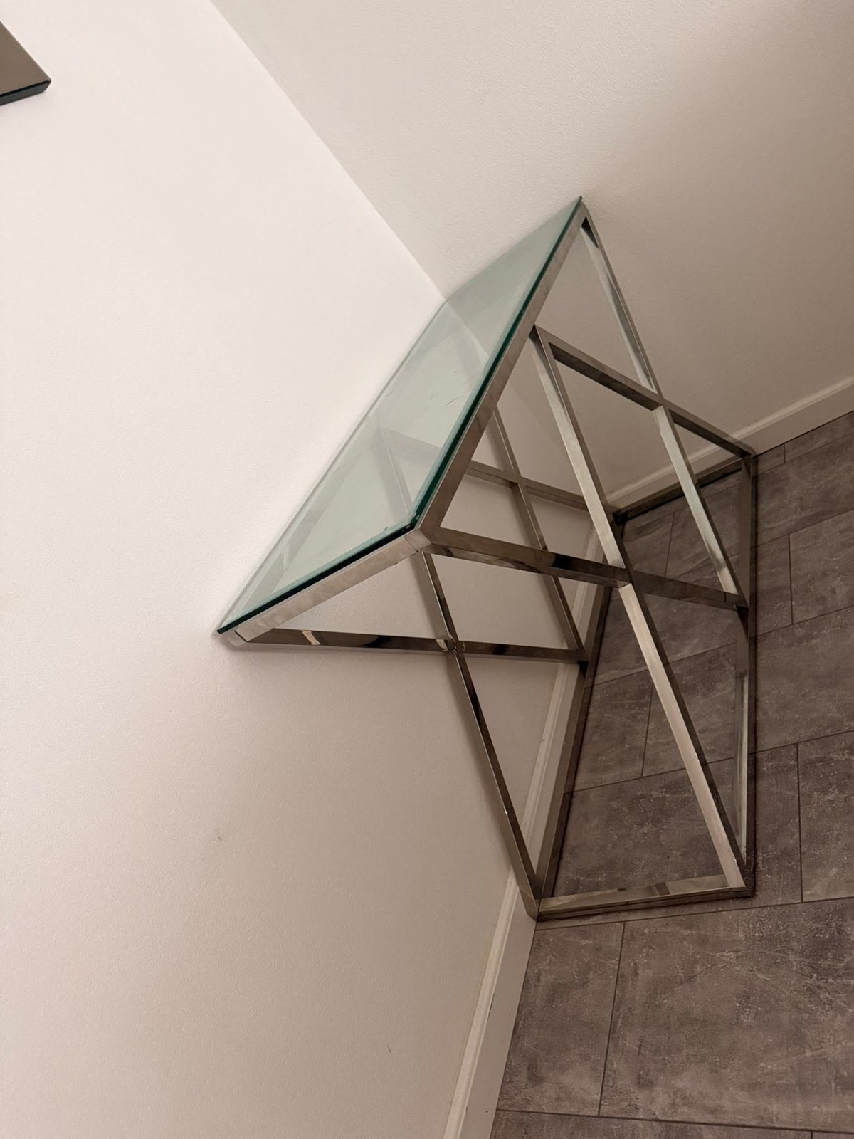 Eric kuster stijl side table, Ophalen, Zo goed als nieuw, 25 tot 50 cm, Rechthoekig