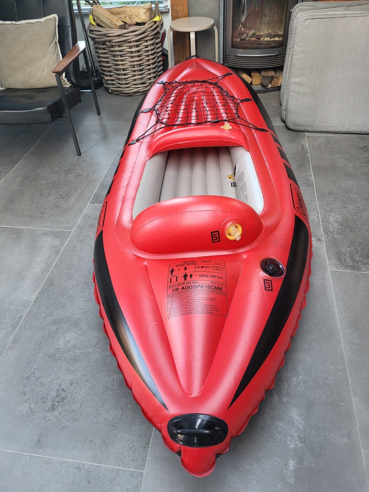 Coleman Opblaasbare Sport Kayak - weinig gebruikt en onbes, Watersport en Boten, Ophalen, Opblaasbaar, Zo goed als nieuw, 1-persoons