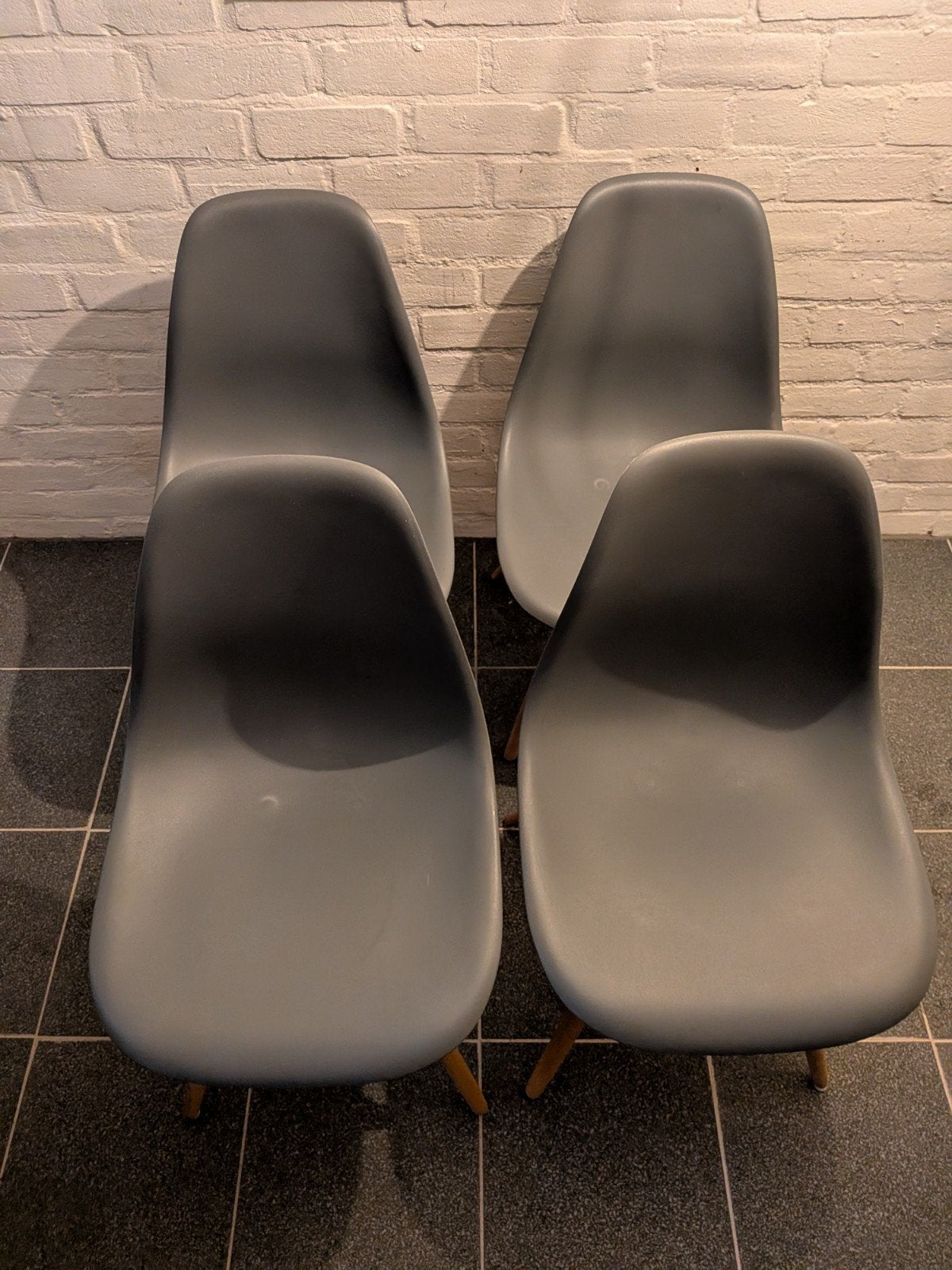 Stoelen, Ophalen, Zo goed als nieuw, Grijs, Twee