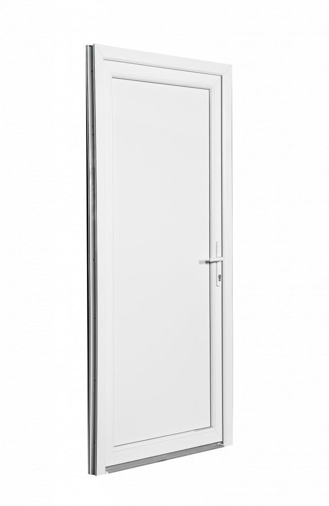 Buitendeur volpaneel Basic Plus b98 x h204 RAL 9016, Niet ingevuld, Kunststof, 80 tot 100 cm, Niet ingevuld