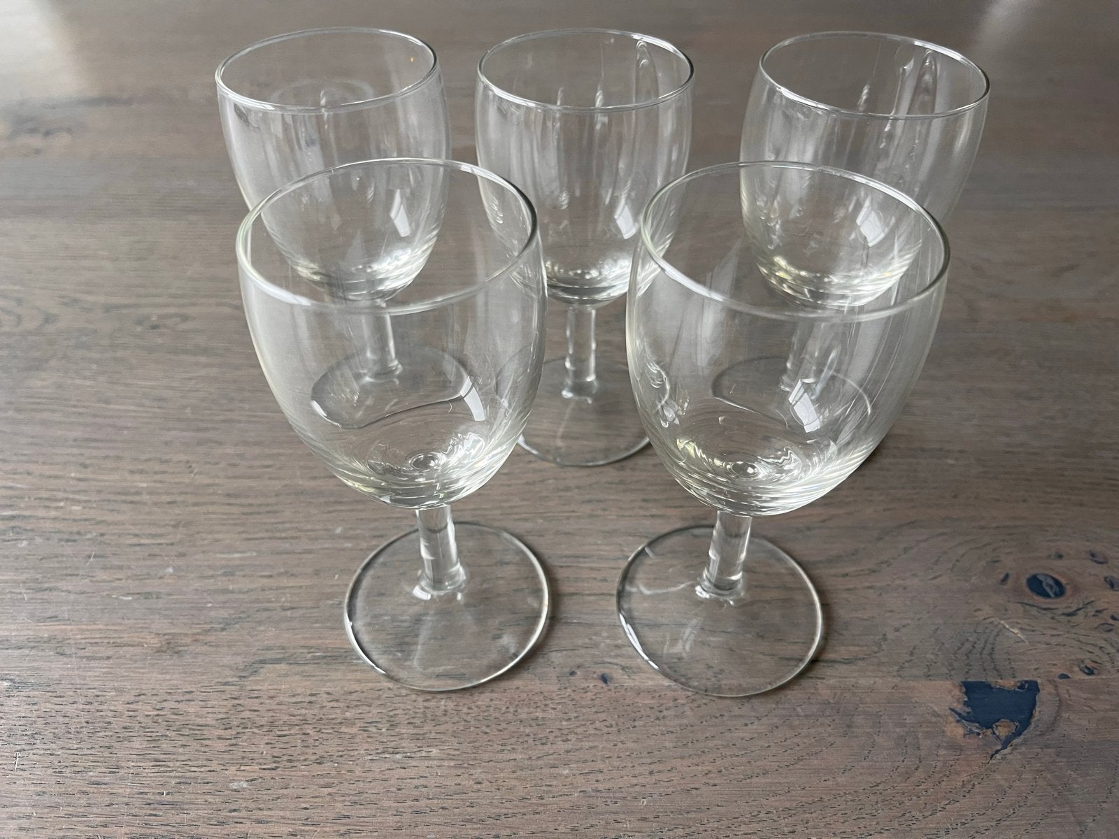 Set van 5 klassieke portglazen, Ophalen
