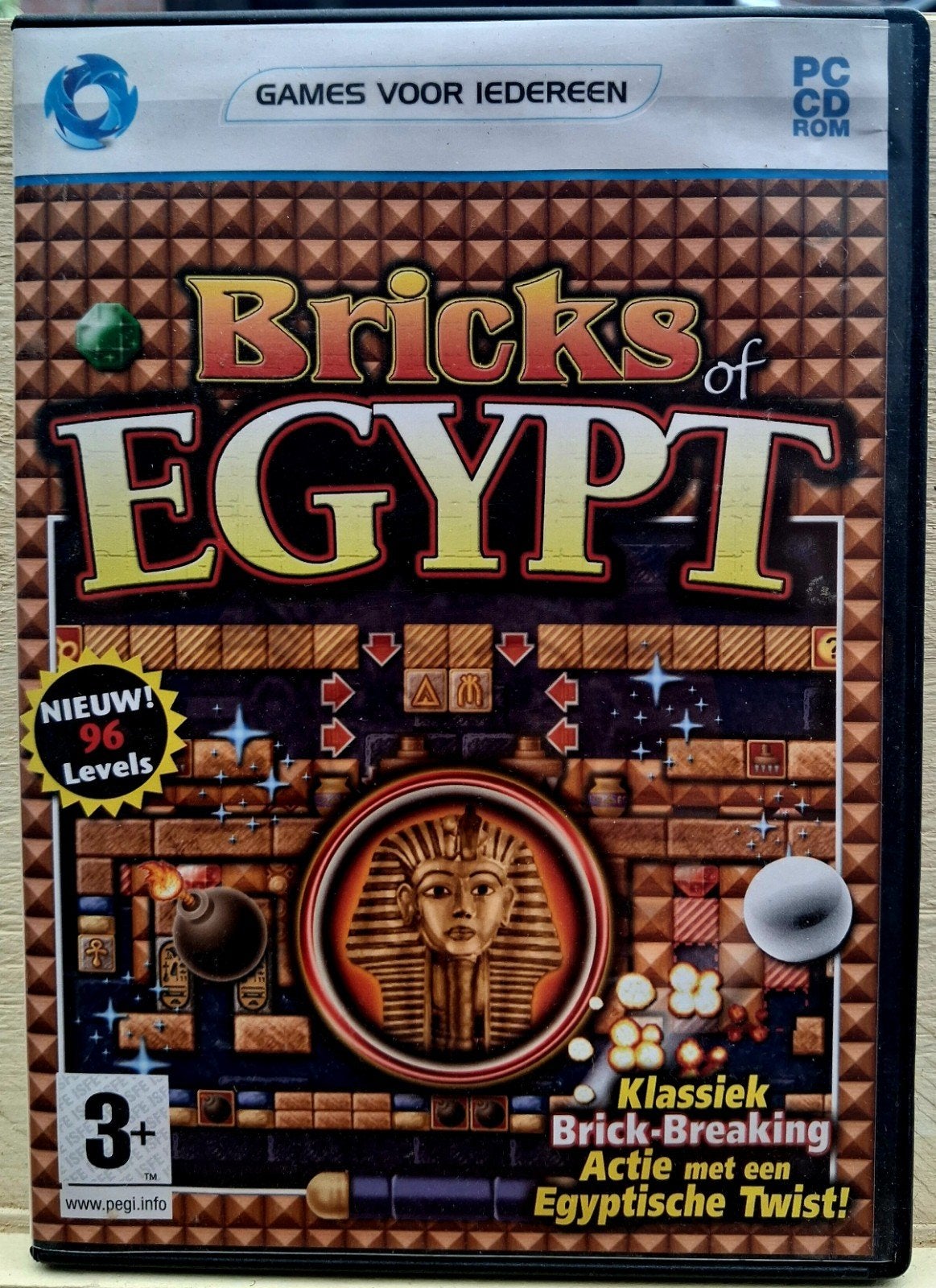 Bricks of Egypt PC Game (CD-ROM) - Klassieke Brick-Breaker!, Spelcomputers en Games, Puzzel en Educatief, 1 speler, Ophalen of Verzenden