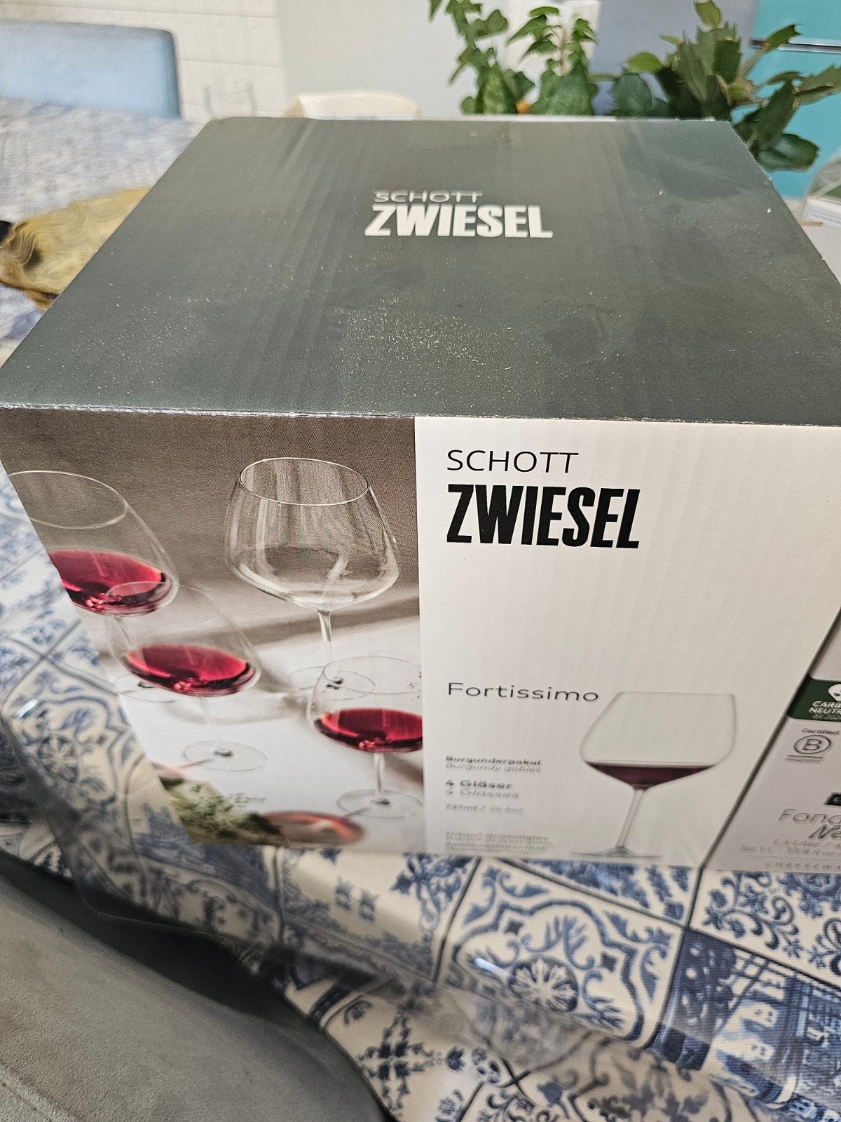 Schott Zwiesel Fortissimo Bourgogne wijnglazen (4 stuks), Nieuw, Ophalen of Verzenden, Overige merken, Glas