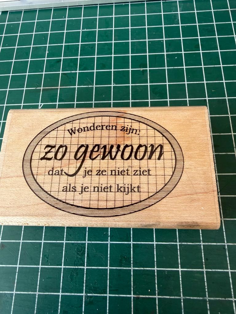 S00060 ludiec wonderen, Ophalen of Verzenden, Houten stempel