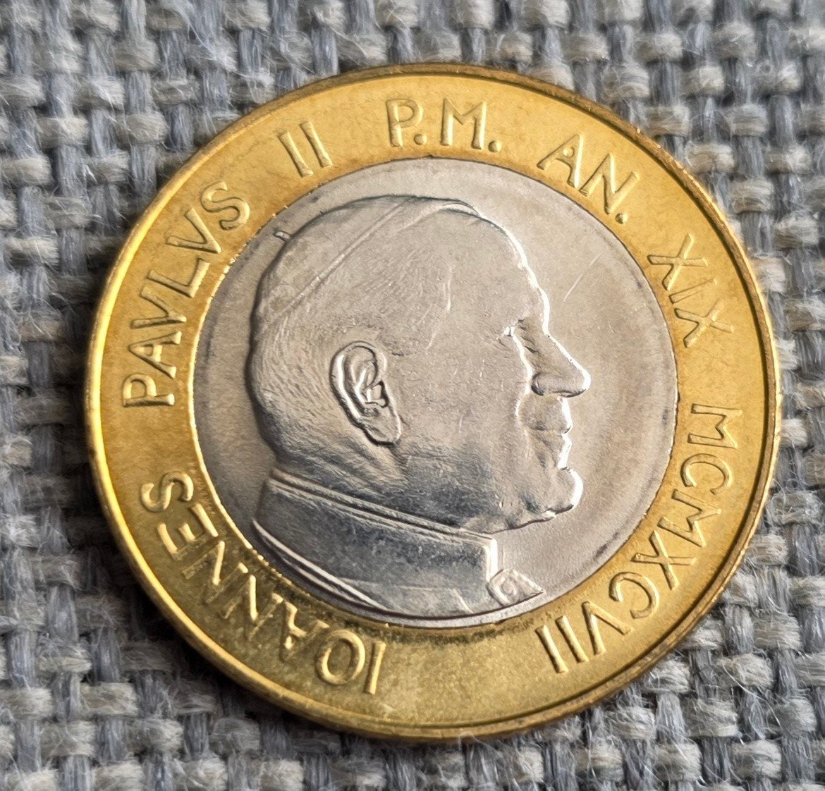 1000 Lire Vaticaan 1997 - Johannes Paulus II, Ophalen of Verzenden, Overige landen, Losse munt