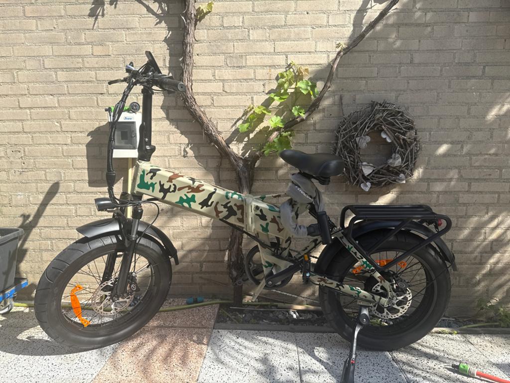 Opvouwbare Fatbike - Camouflage Design, Fietsen en Brommers, Fietsen | Vouwfietsen, Zo goed als nieuw, Overige merken, Ophalen of Verzenden