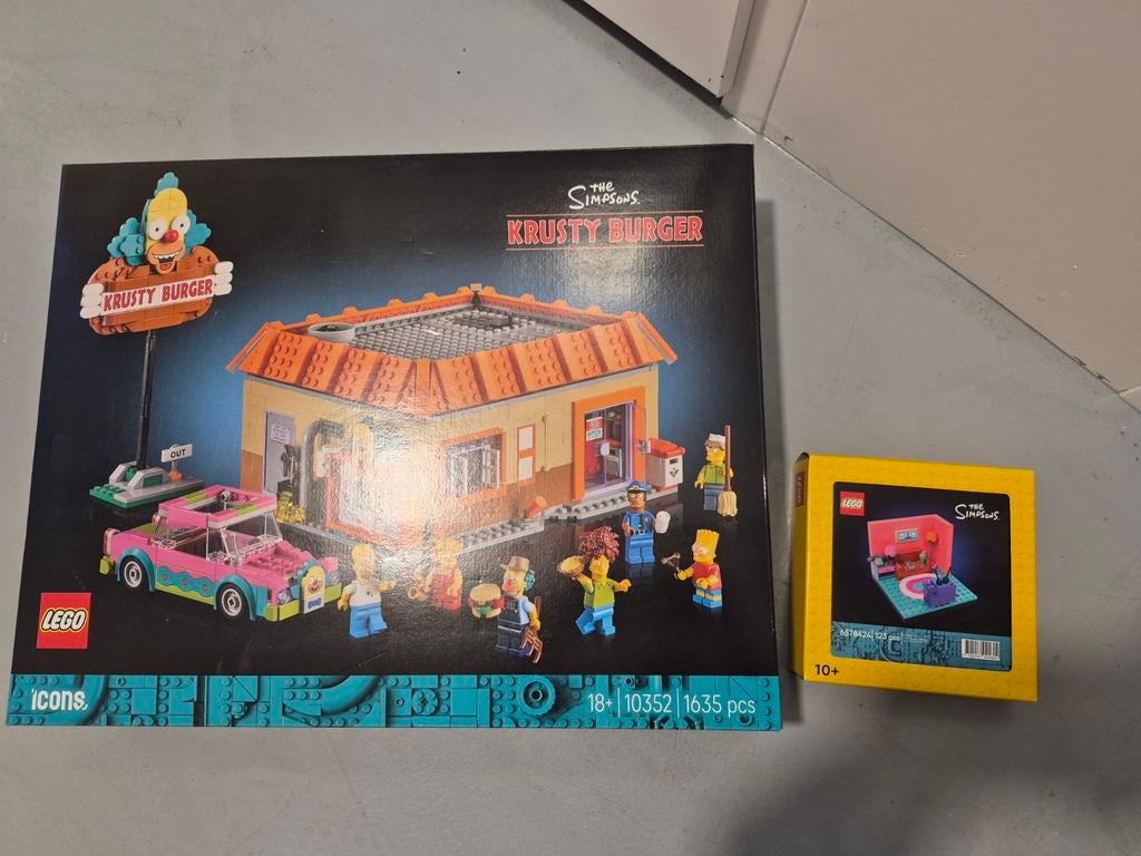 Lego Simpsons Krusty Burger & Limited Edition Woonkamer, Ophalen of Verzenden, Nieuw, Complete set, Lego