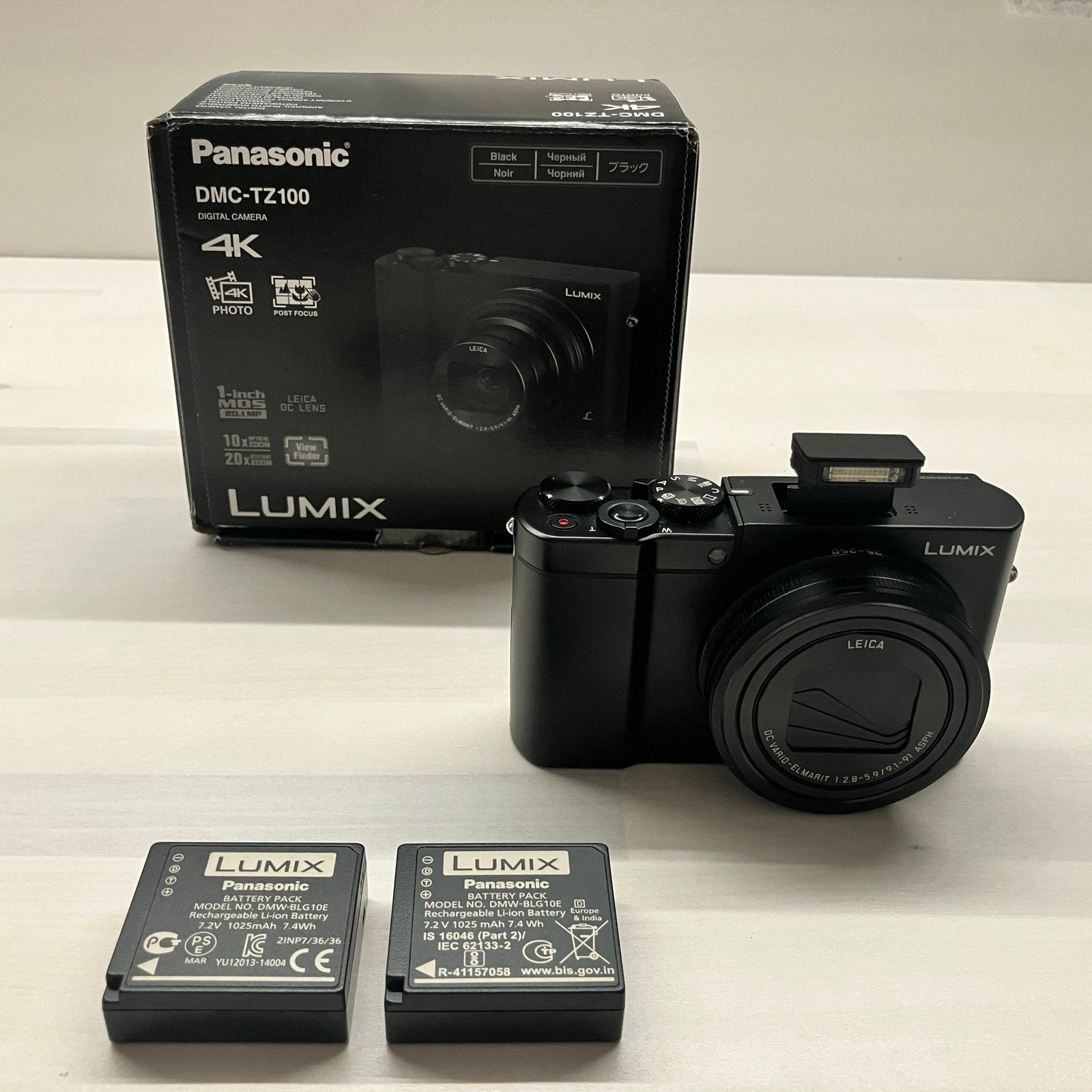 Panasonic Lumix DMC-TZ100 4K Compactcamera met by Leica lens, Panasonic, Beeldstabilisatie, Ophalen of Verzenden, Zo goed als nieuw