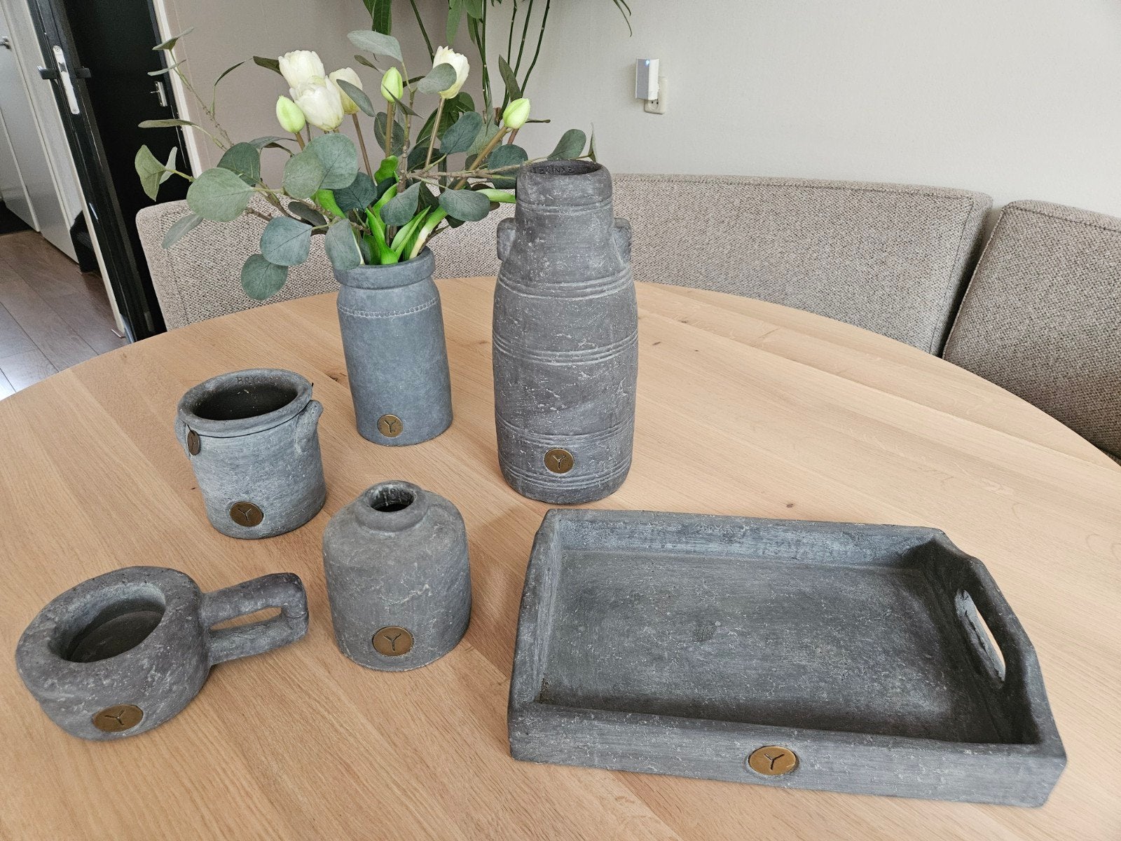 Brynxz grijs stenen decoratie set of losse items, Ophalen, Zo goed als nieuw, Grijs