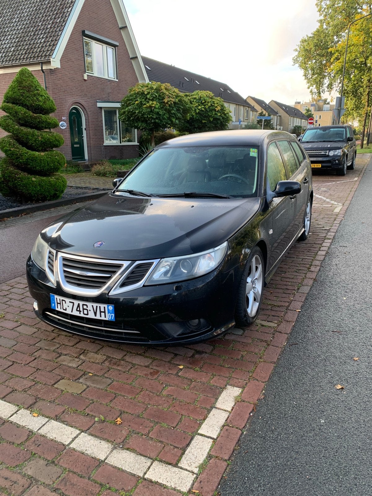 Saab 93 ttid sport break automaat, Auto's, 4 cilinders, Zwart, Leder, Stationwagon