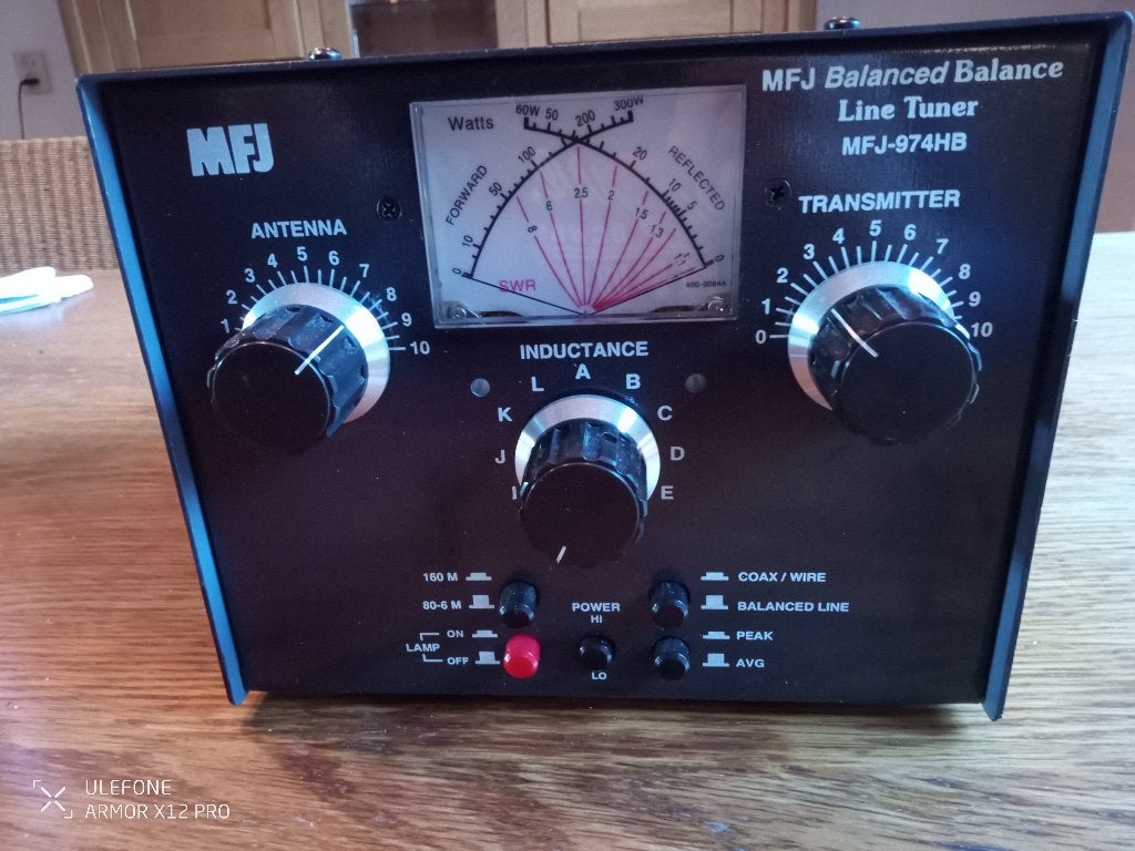 MFJ-974HB symmetrische antennetuner, Telecommunicatie, Ophalen of Verzenden, Zo goed als nieuw, Zender en Ontvanger