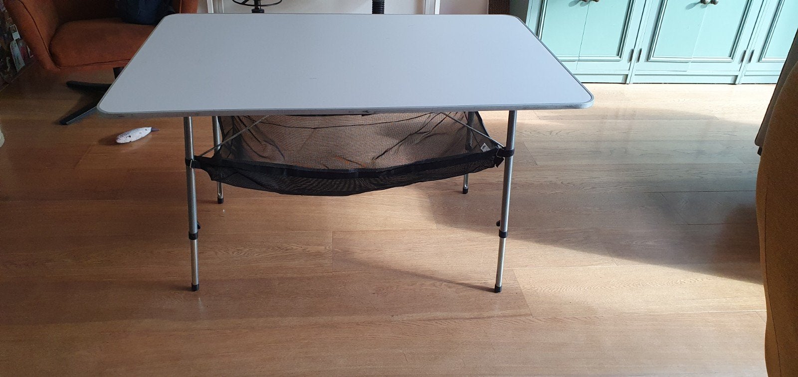Tafel 120x80 kamperen inklapbaar verstelbaar, Caravans en Kamperen, Ophalen, Zo goed als nieuw, Campingtafel