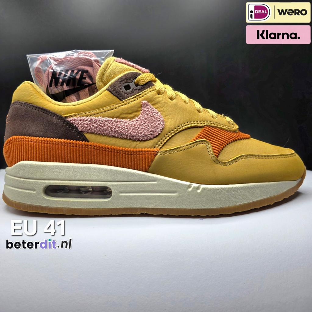 Nike Air Max 1 'Crepe Wheat Gold Rust Pink'
Maat: 41, Nike air max, Ophalen of Verzenden, Nike, Nike